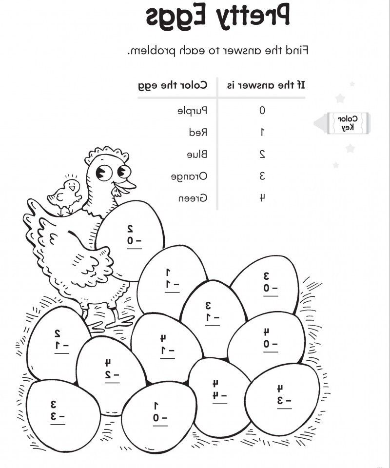Counting Math Coloring Page - Kids Colouring Pages
