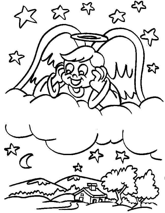 Coloring Pages Fun: Angel Coloring Pages