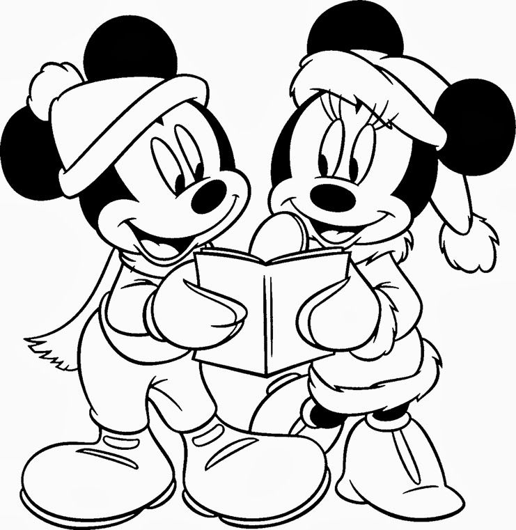 Craftoholic: Mickey & Minnie Mouse Coloring Pages