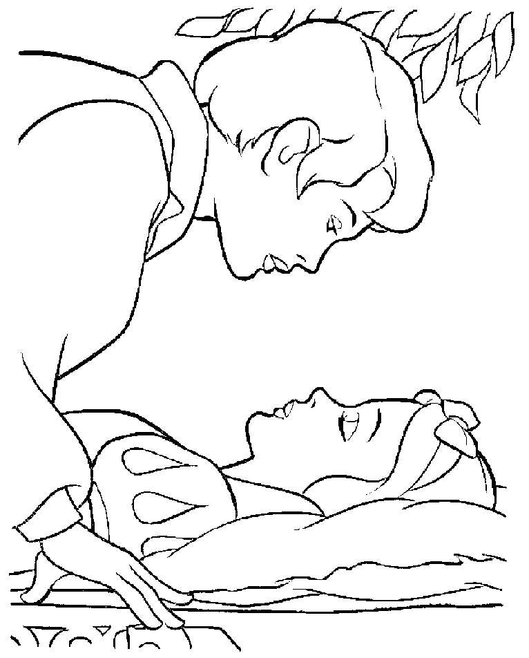 snow white dwarf Colouring Pages