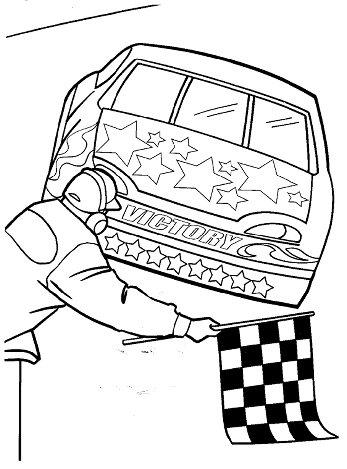 Nascar Coloring Pages E