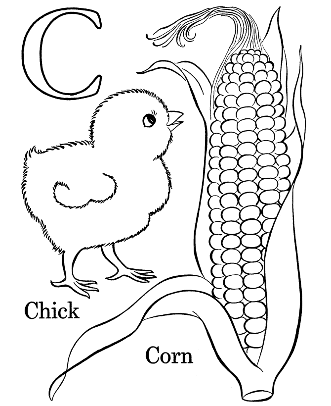 Alphabet Coloring Pages For Kids Printable : Abc Coloring Pages