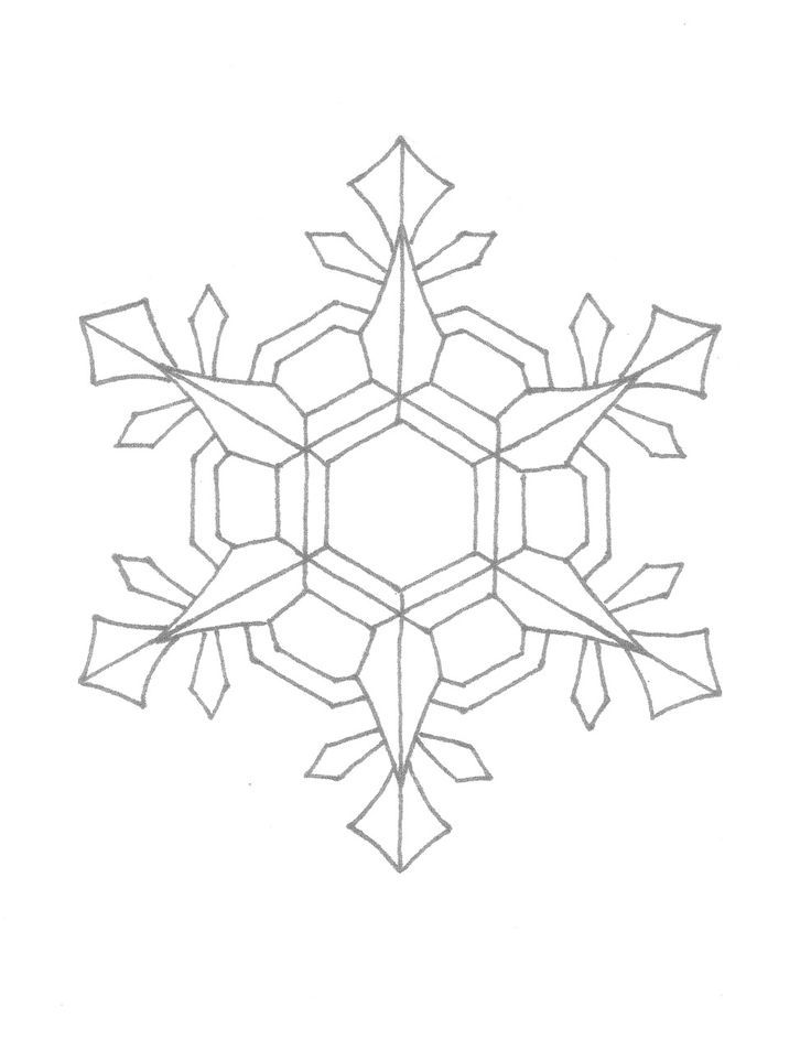 Snowflake Coloring page | Coloring Pages - Winter