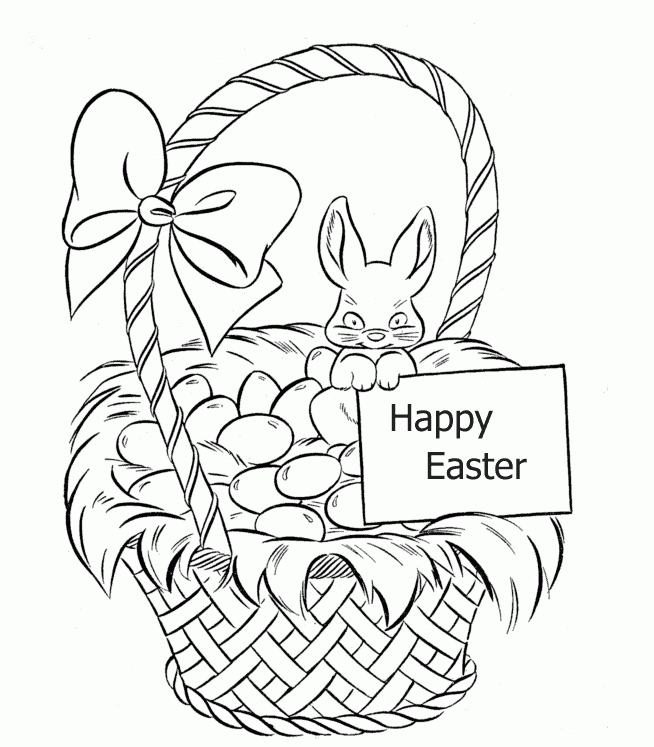 colorwithfun.com - Easter Baskets Coloring Page