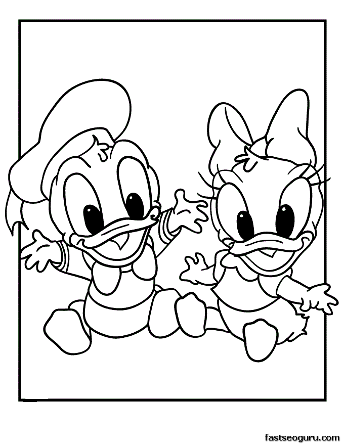 Disney Daisy Duck Coloring Pages