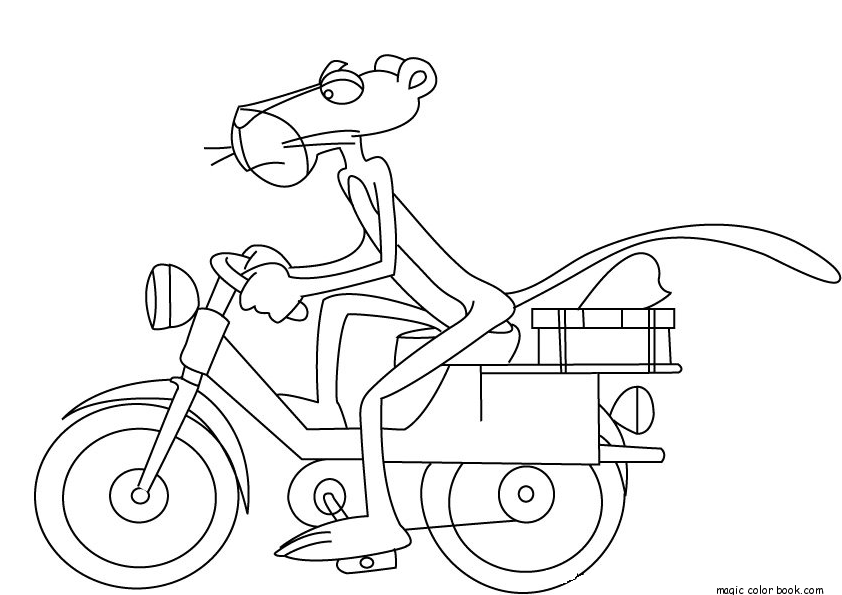 Pink panther coloring pages free