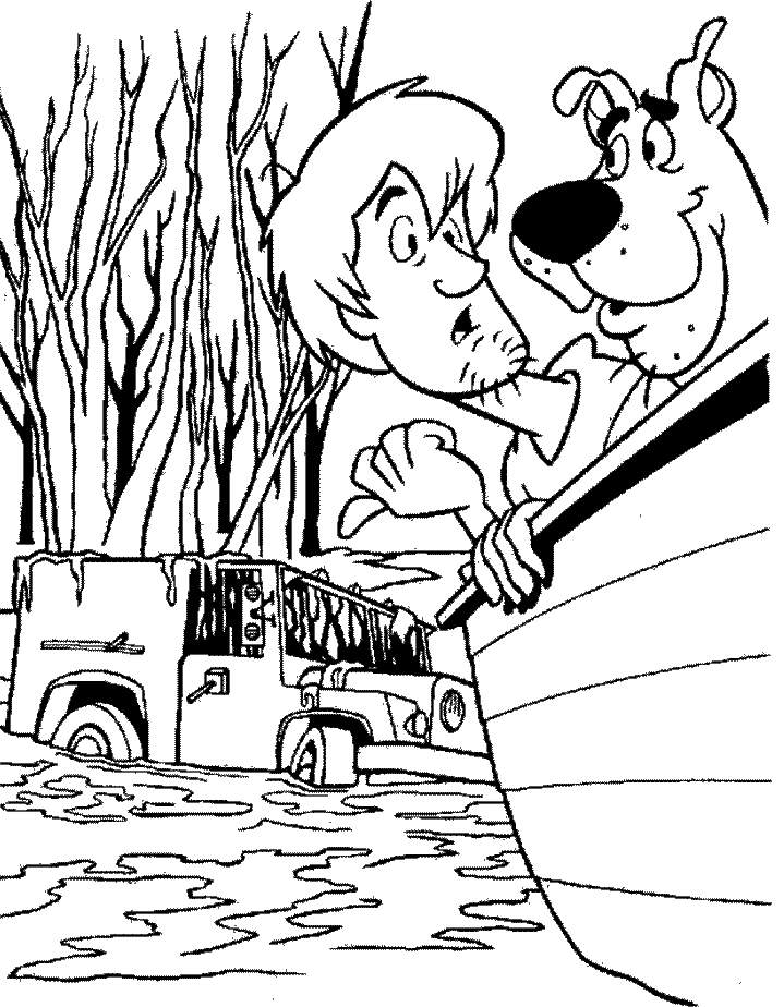 best shaggy with scooby doo coloring sheets disney pictures