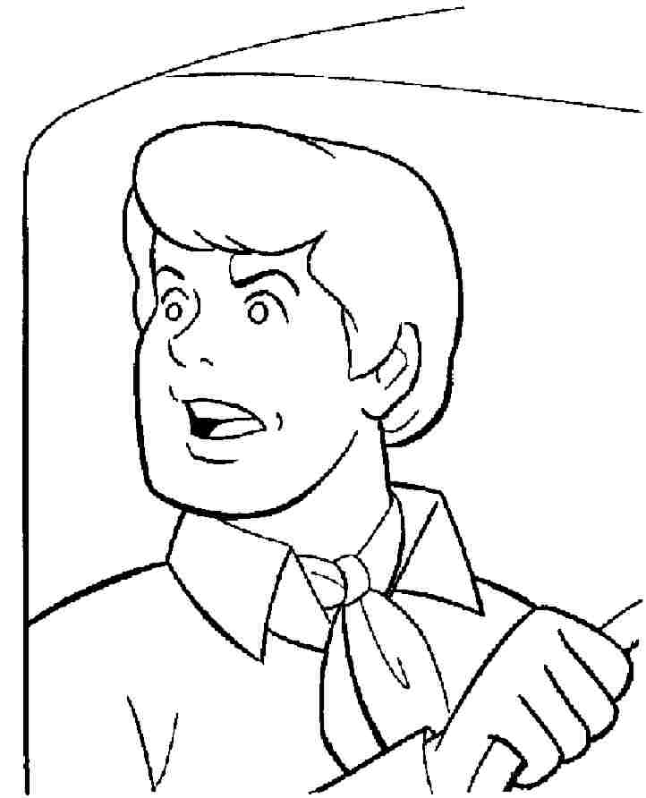 fred scooby doo Colouring Pages