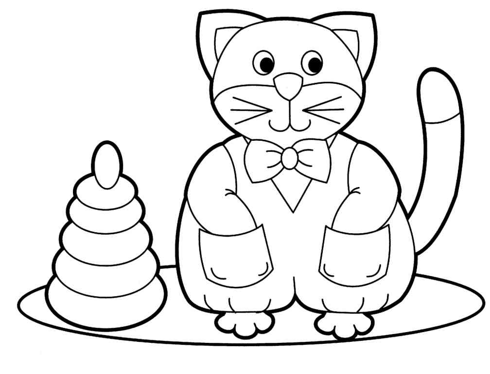 Free games for kids » Animals coloring pages for babies 136
