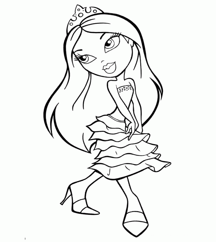 Bratz Coloring Pages Printable 287 | Free Printable Coloring Pages
