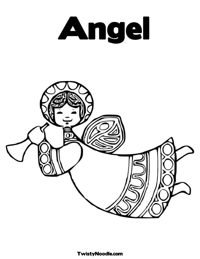 nativity angels Colouring Pages (page 2)