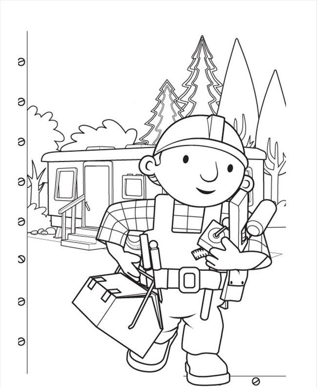 Free Printable Bob The Builder Coloring Pages For Kids