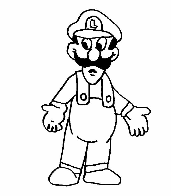 mario bros 2 Colouring Pages (page 2)