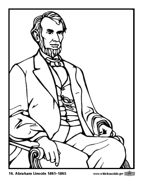 Abraham Lincoln Coloring Pages | Coloring Pages