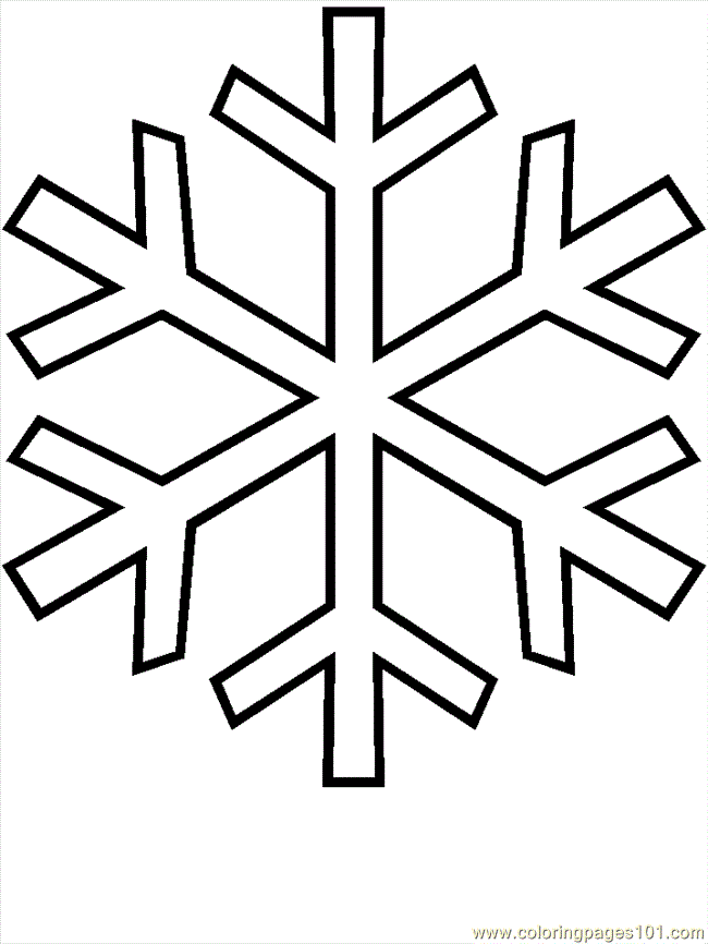 Coloring Pages Weather Snowflake (Natural World > Seasons) - free