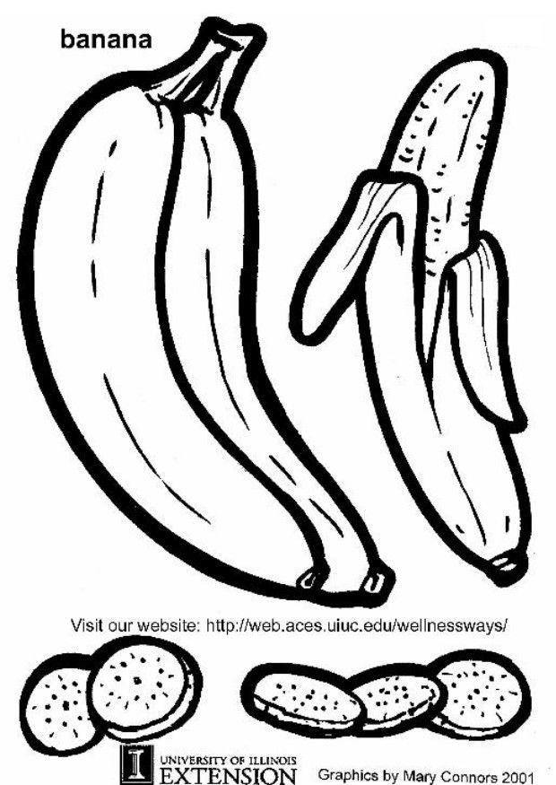 Coloring page banana - img 5783.