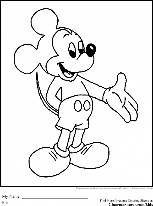 Mickey Mouse Baby Coloring Pages Printable Baby Mickey Mouse