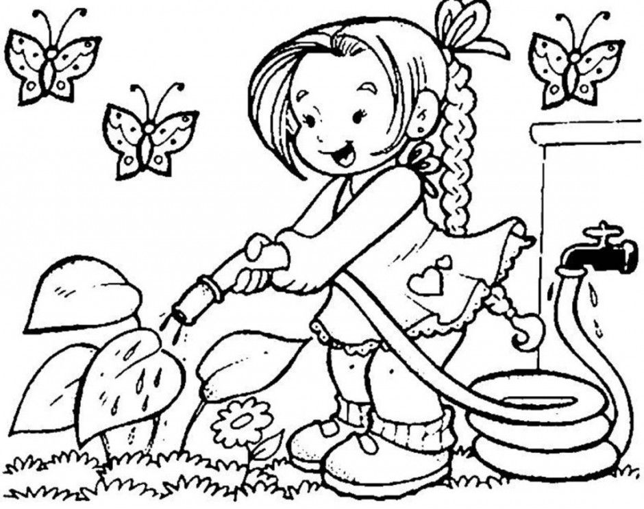 Barbie Color Page Coloring Pages For Kids Coloring Pages For