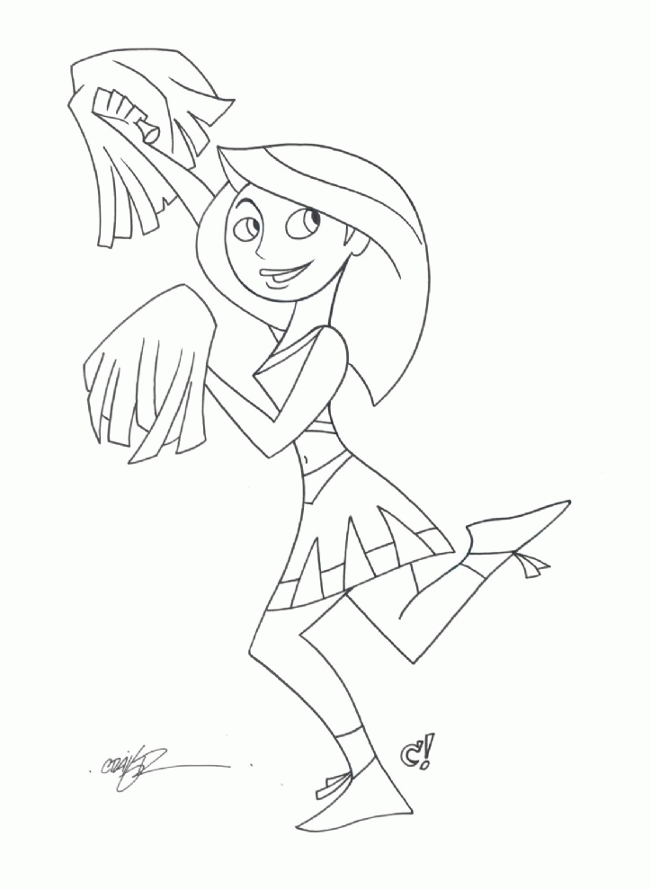 Cheerleaders Coloring Pages