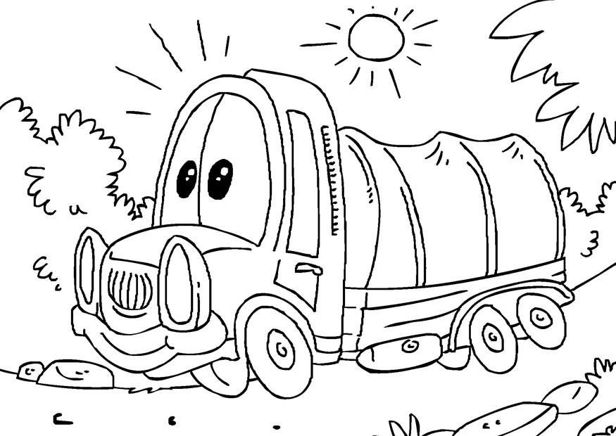 Free Coloring Pages For Cars And Trucks