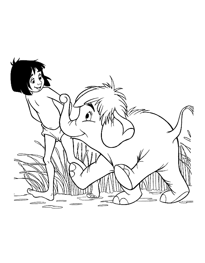 jungle book coloring page 12 junglebook coloring pages | Inspire Kids