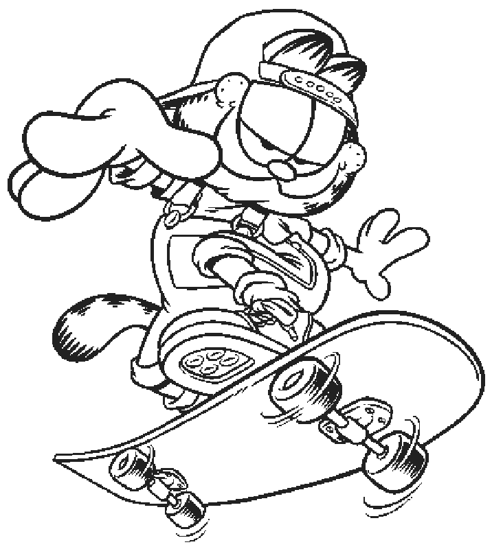 Garfield Coloring Pages 1 | Free Printable Coloring Pages