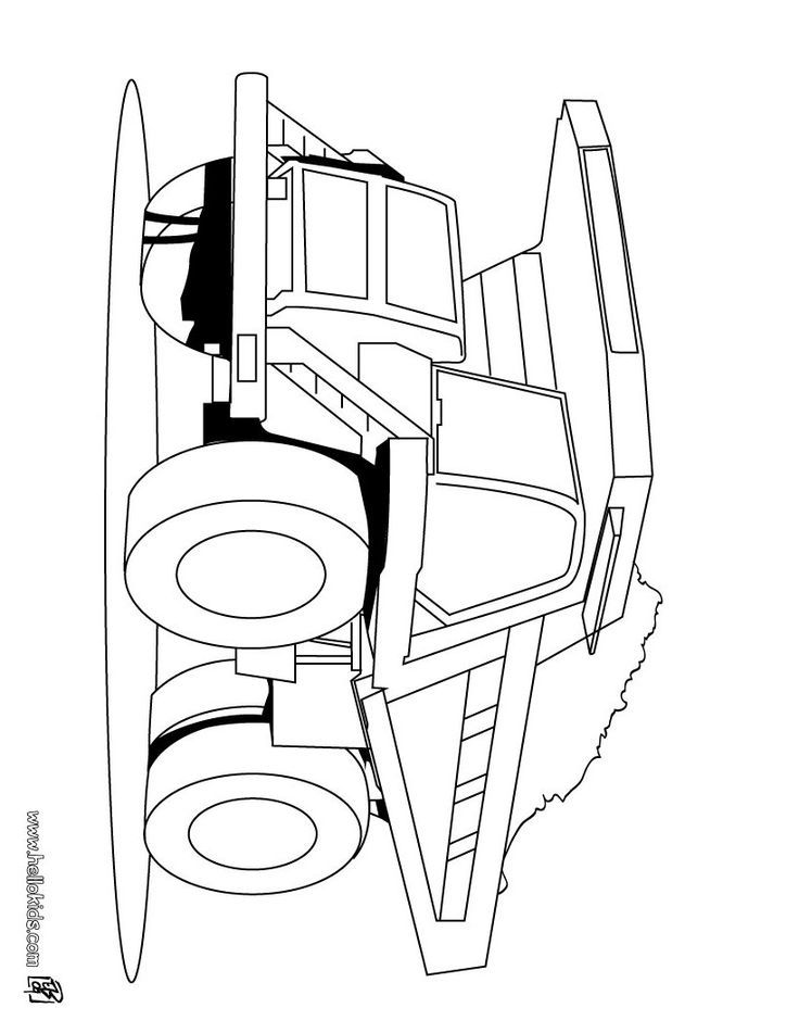 Dump Truck Coloring Pages