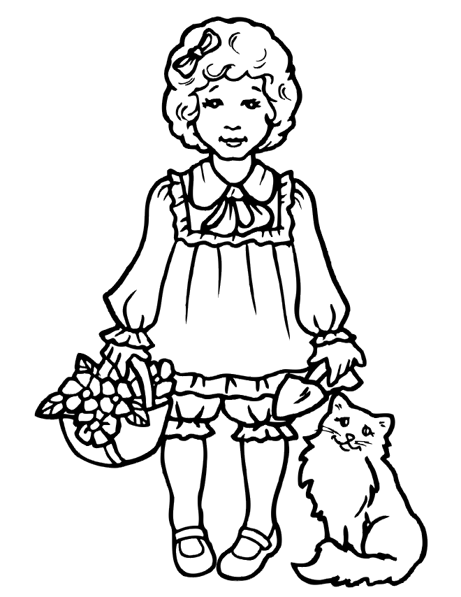 Beautiful Girl Coloring Pages 344 | Free Printable Coloring Pages