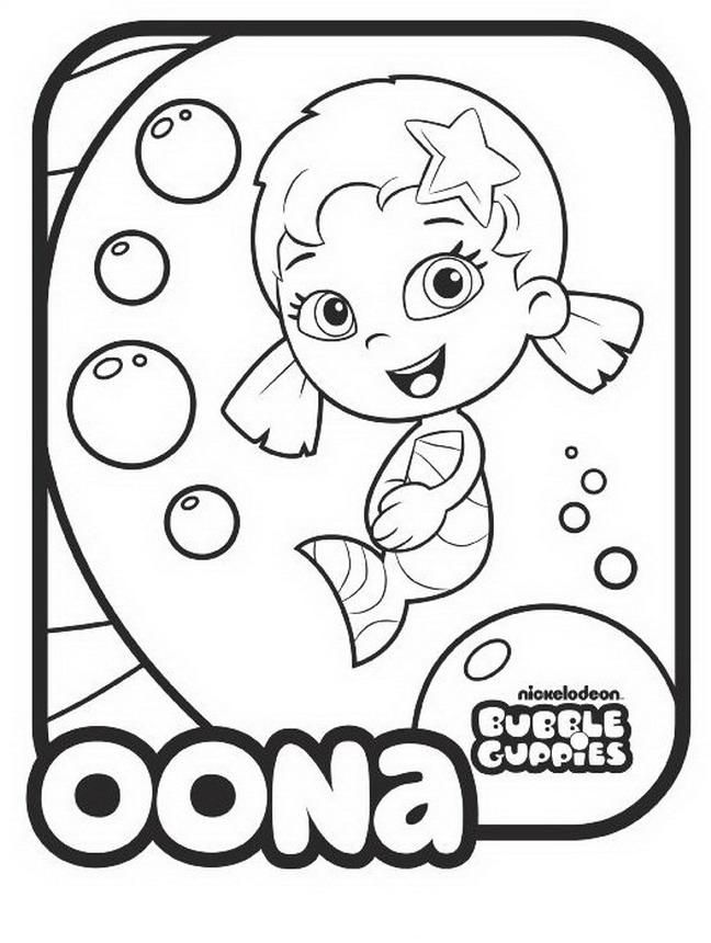 bubble guppies molly coloring pages - Quoteko.com