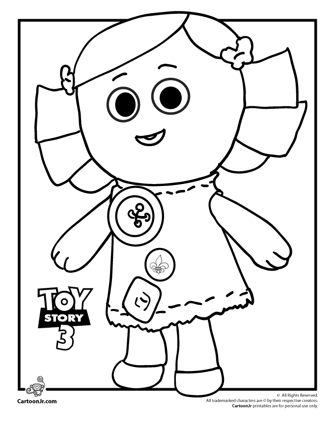 toy story coloring pages dolly page cartoon