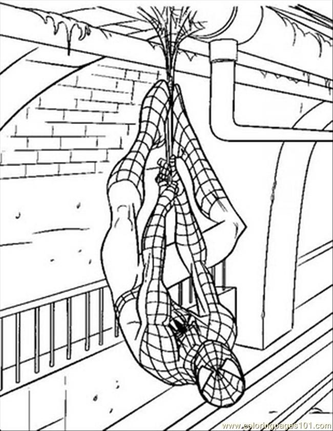 Printable Coloring Page Spiderman Coloring Pages Cartoons Batman