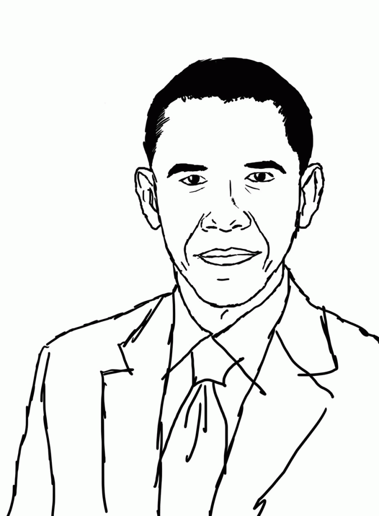 Obama coloring pages printable for kids | Coloring Pages