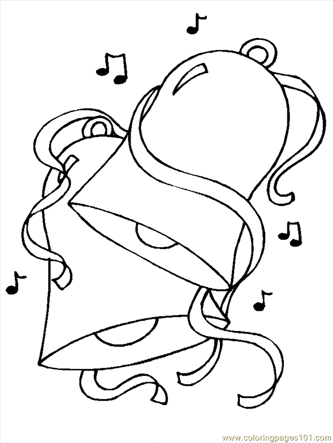 Coloring Pages Christmas Bells (3) (Cartoons > Christmas) - free