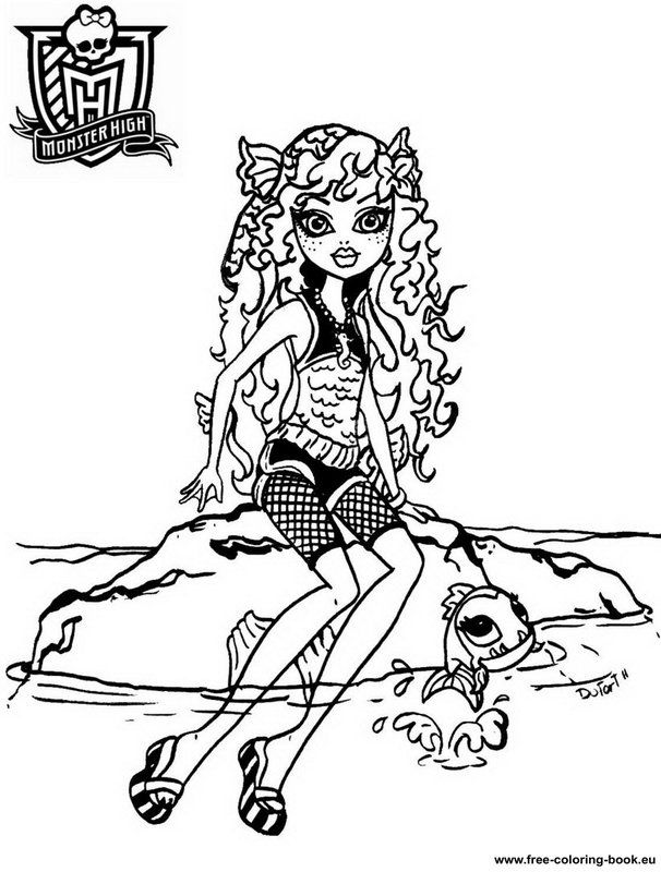 monster high coloring pages to print – 606×800 Download Free