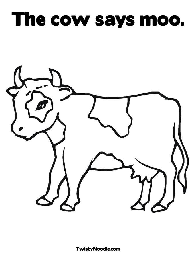 animated cow Colouring Pages (page 2)