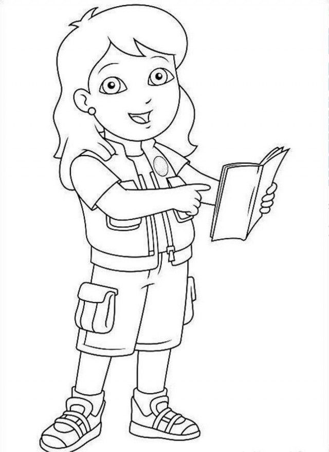 Diego Sister Coloring Page Coloringplus 180069 Go Diego Go