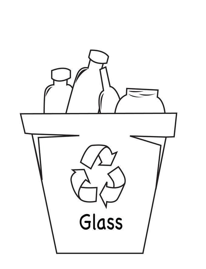 Recycle Glass Coloring Pages - Recycle Coloring Pages : Coloring