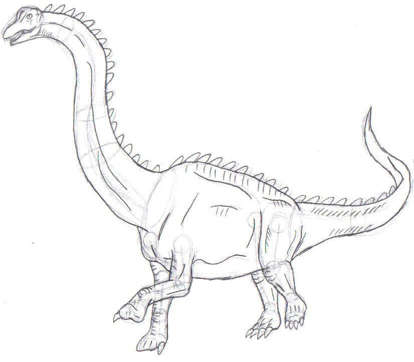 Brachiosaurus sketch by Bluedramon on deviantART