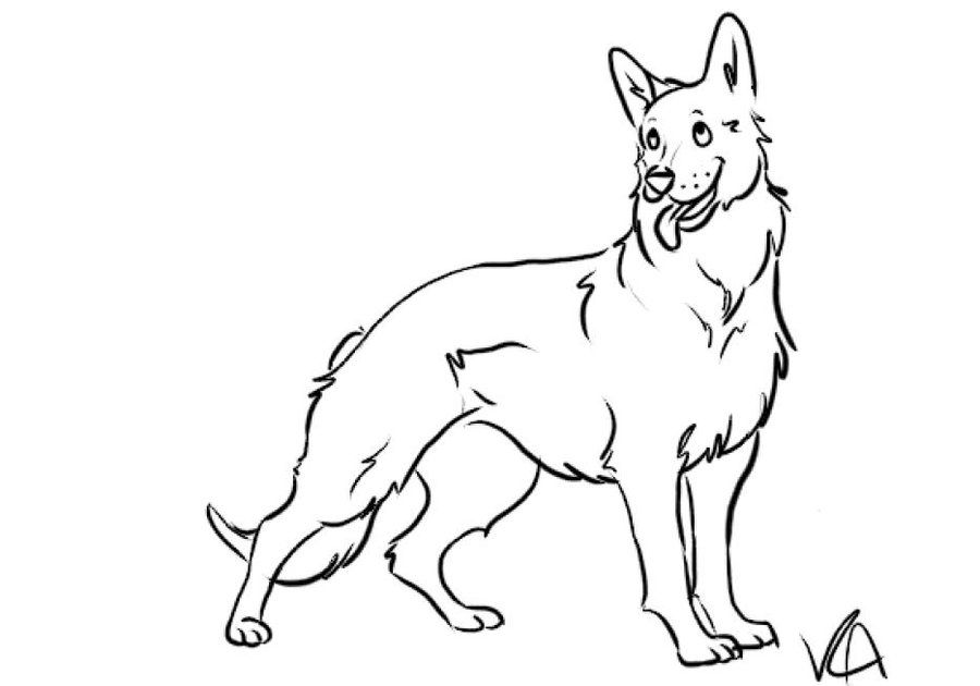 German Shepherd Coloring Pages | Printable Coloring Pages