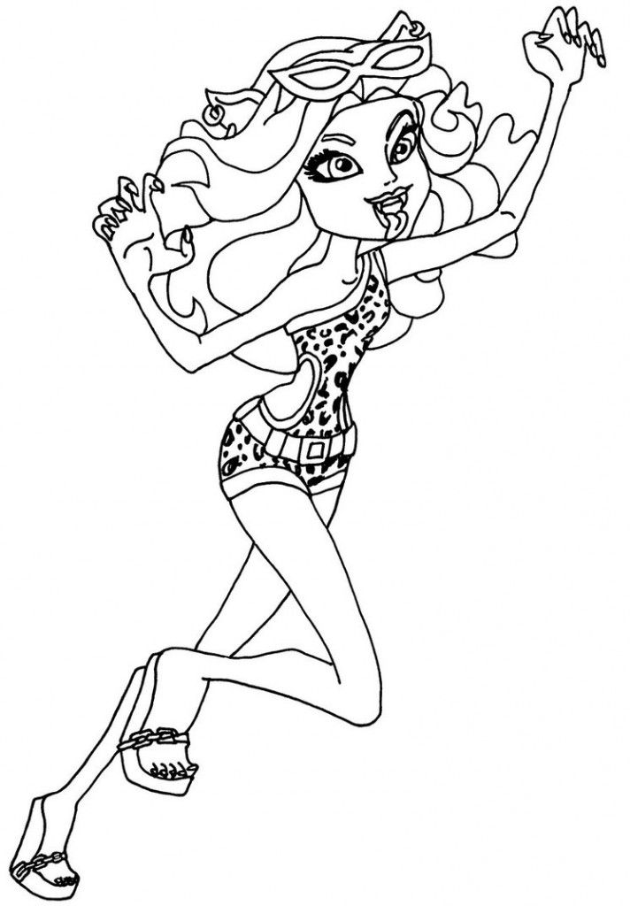 Monster High Coloring Pages for Kids - Free Printable Monster High