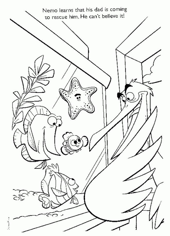 Finding Nemo Coloring Page| Free Finding Nemo Online Coloring