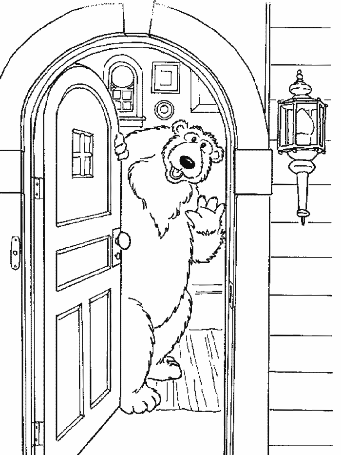 coloring picture bear in the big blue house 65 - games the sun