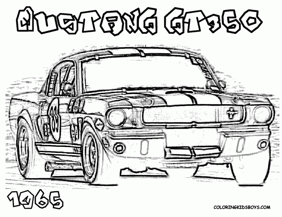Drawing Cars Mustang Kids Drawing Coloring Page 73104 Mustang