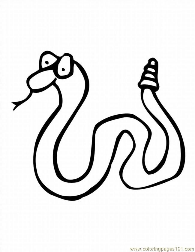Coloring Pages Snake03 (Reptile > Snake) - free printable coloring