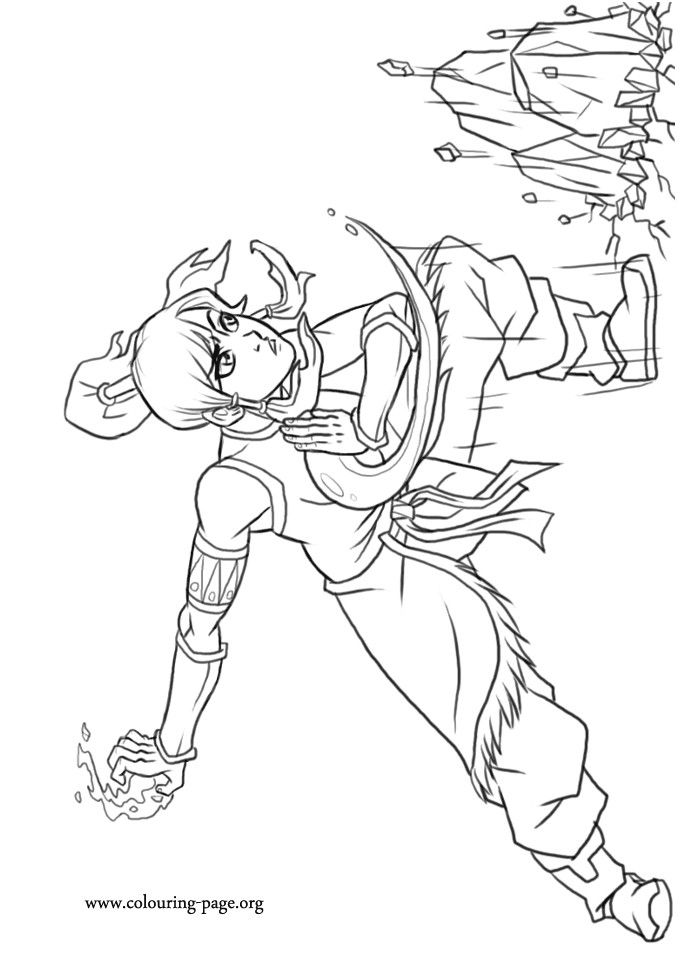 avatar katara coloring pages | Coloring Pages For Kids