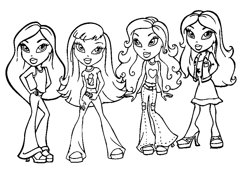 Bratz Coloring Pages | Free Coloring Online
