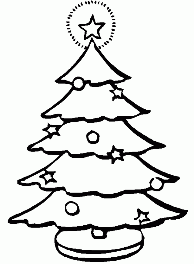 christmas Tree coloring pages printable | Coloring Pages