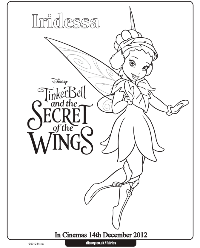 tinker bell and iridessa coloring pages from the movie tinkerbell