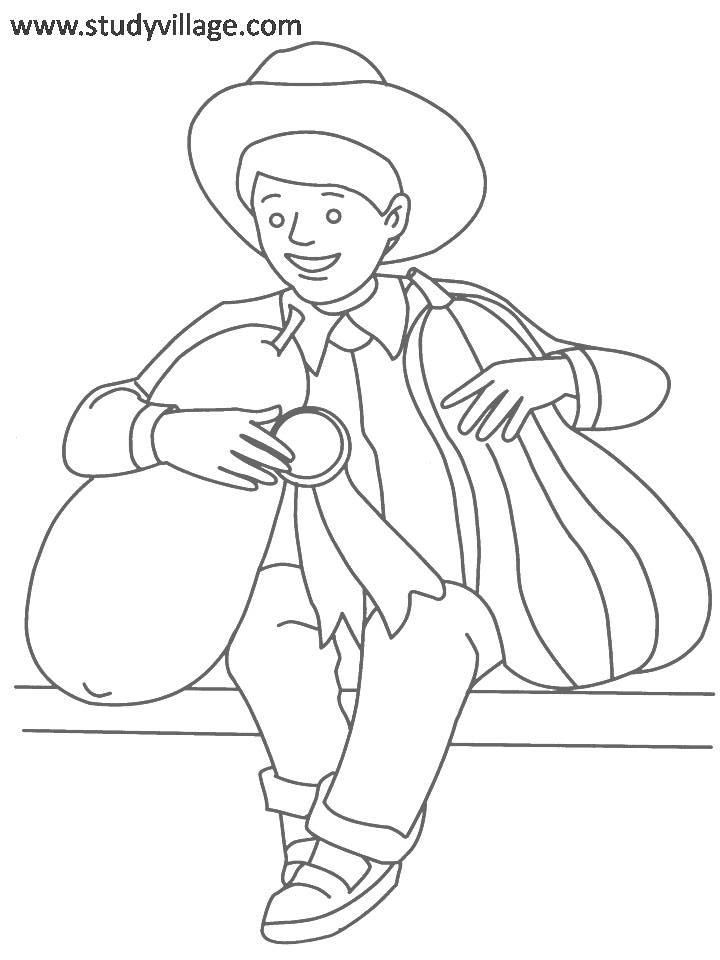 Summer Holidays coloring page for kids 27: Summer Holidays