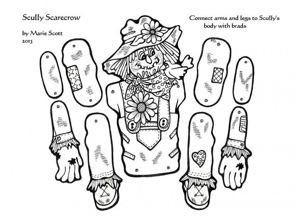 Scarecrow Coloring Pages Id 17831 Uncategorized Yoand 184553